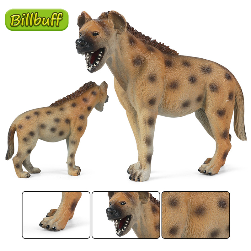 Kids Education Movies - 11 ซม.จําลองสัตว์ป่า World Zoo ABS Hyena