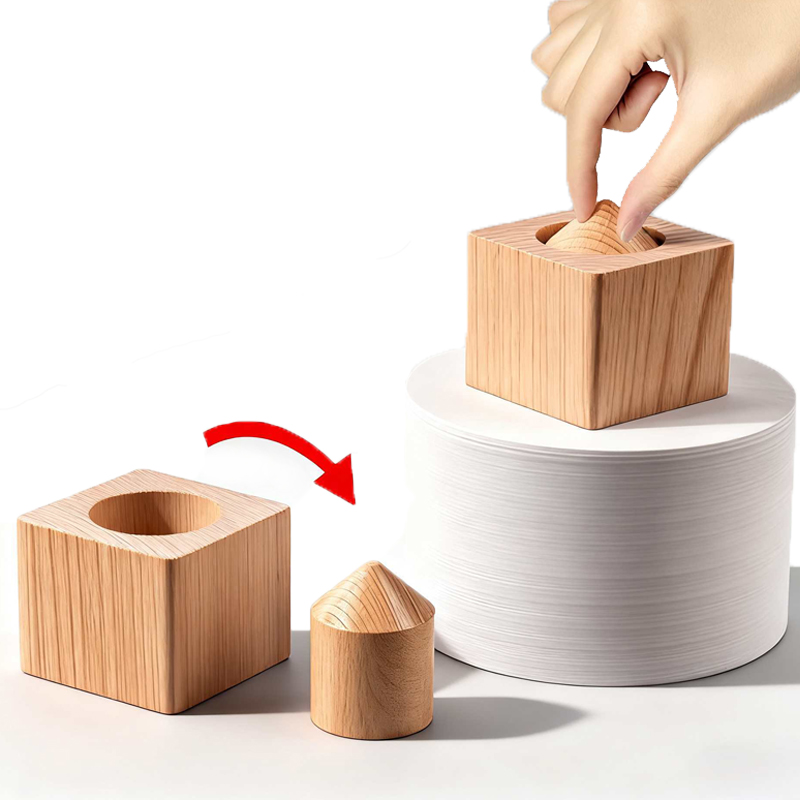 Brain Teaser Cube - บล็อกไม้ที่ไม่สามารถแกะออกได้ รูปทรงกระบอก สำหรับมายากลระยะใกล้ เหมาะสำหรับเด็ก วัยรุ่น และผู้ใหญ่