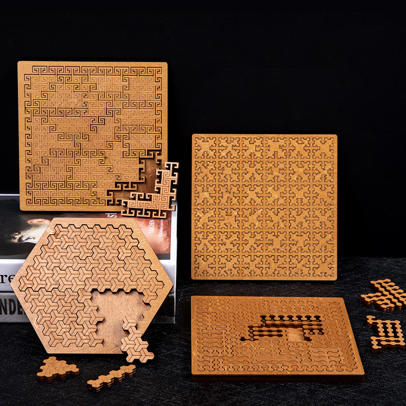 Brain Teaser Cube - ปริศนาไม้ที่เป็นไปไม่ได้ ปริศนา IQ สําหรับผู้ใหญ่ ปริศนาจิ๊กซอว์ที่เป็นไปไม่ได้ สมองทีเซอร์