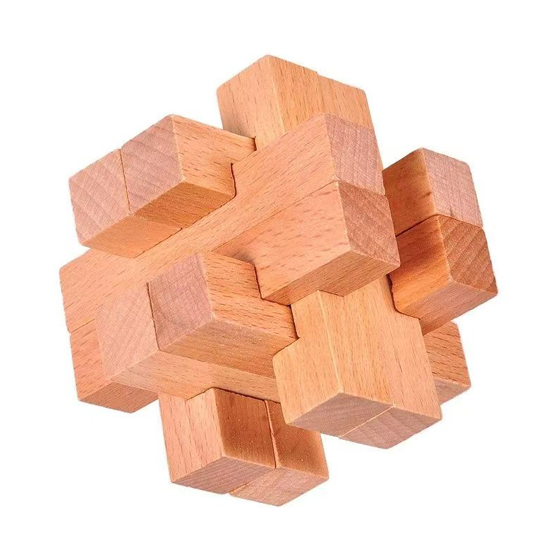 Brain Teaser Cube - ของเล่นไม้ฝึกสมองสำหรับผู้ใหญ่และเด็ก ล็อคหลุยบัน ปริศนาท้าทายไอคิว พัฒนาทักษะการคิดวิเคราะห์และแก้ปัญหา ของเล่นเสริมพัฒนาการ