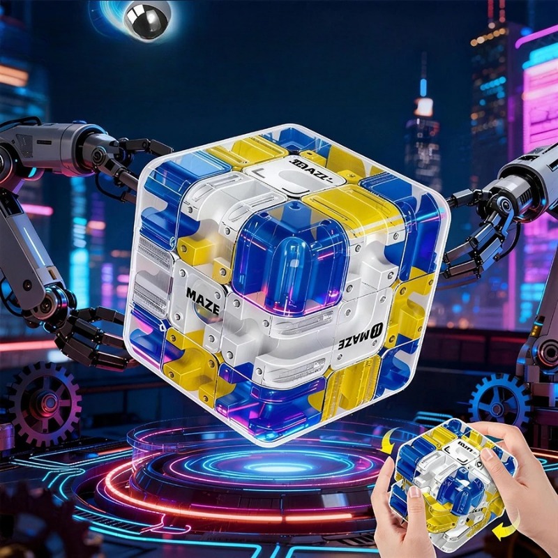 Brain Teaser Cube - ลูกบาศก์ปริศนา 3 มิติ 1-10 ชิ้น เกมฝึกสมอง