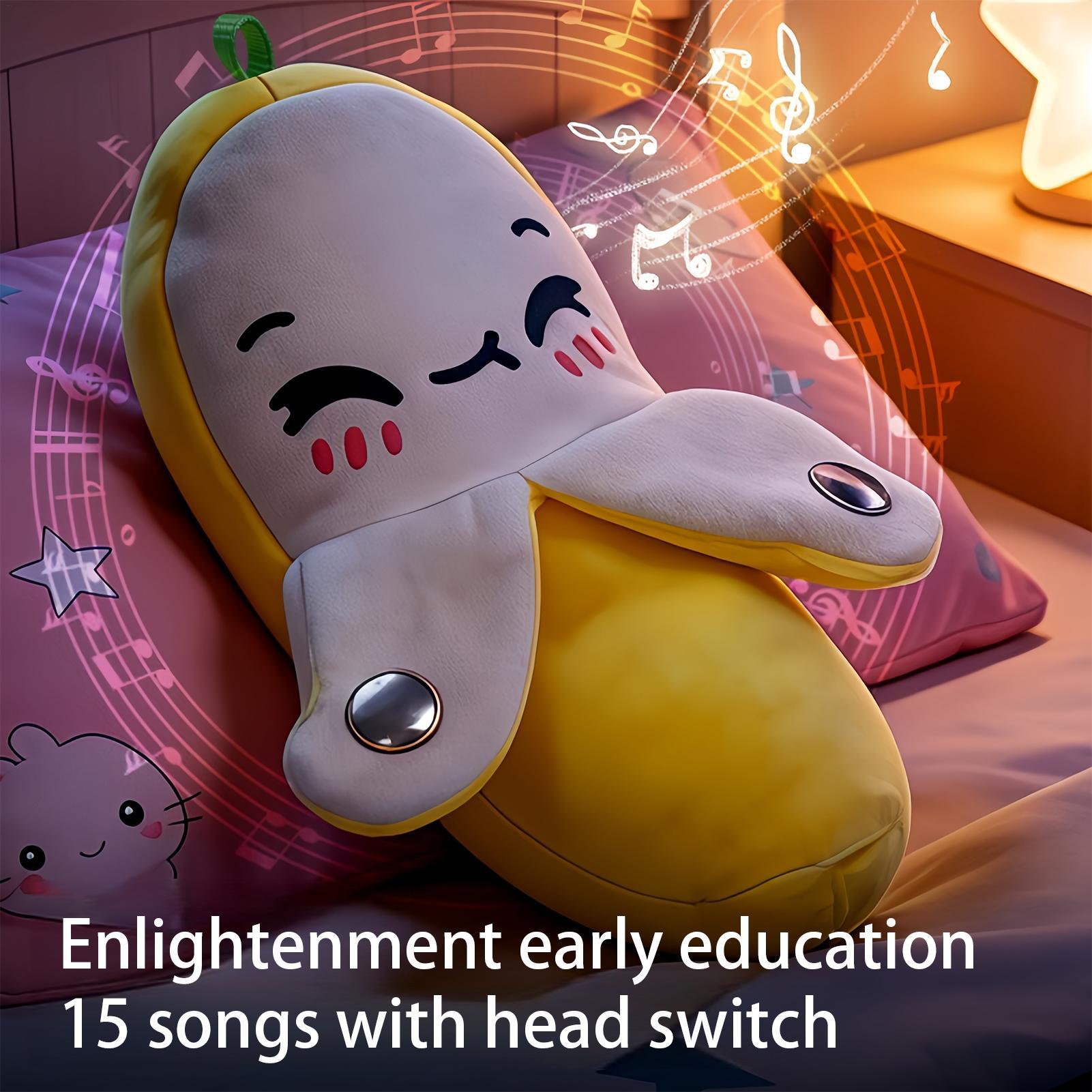 Kids Education Learn Tv - ของเล่นดนตรีเสริมพัฒนาการ ตุ๊กตาผลไม้เนื้อนุ่ม ของเล่นเสริมการเรียนรู้แบบมีเสียง สำหรับเด็ก ของขวัญเสริมพัฒนาการทางประสาทสัมผัสสำหรับเด็กชายและเด็กหญิง