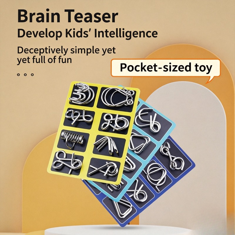 ชุดปริศนาโลหะ 8 ชิ้น เกมฝึกสมอ - Brain Teaser Cube บทวิจารณ์และราคา