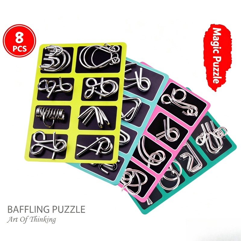 ชุดปริศนาโลหะ 8 ชิ้น เกมฝึกสมอ - Brain Teaser Cube บทวิจารณ์และราคา