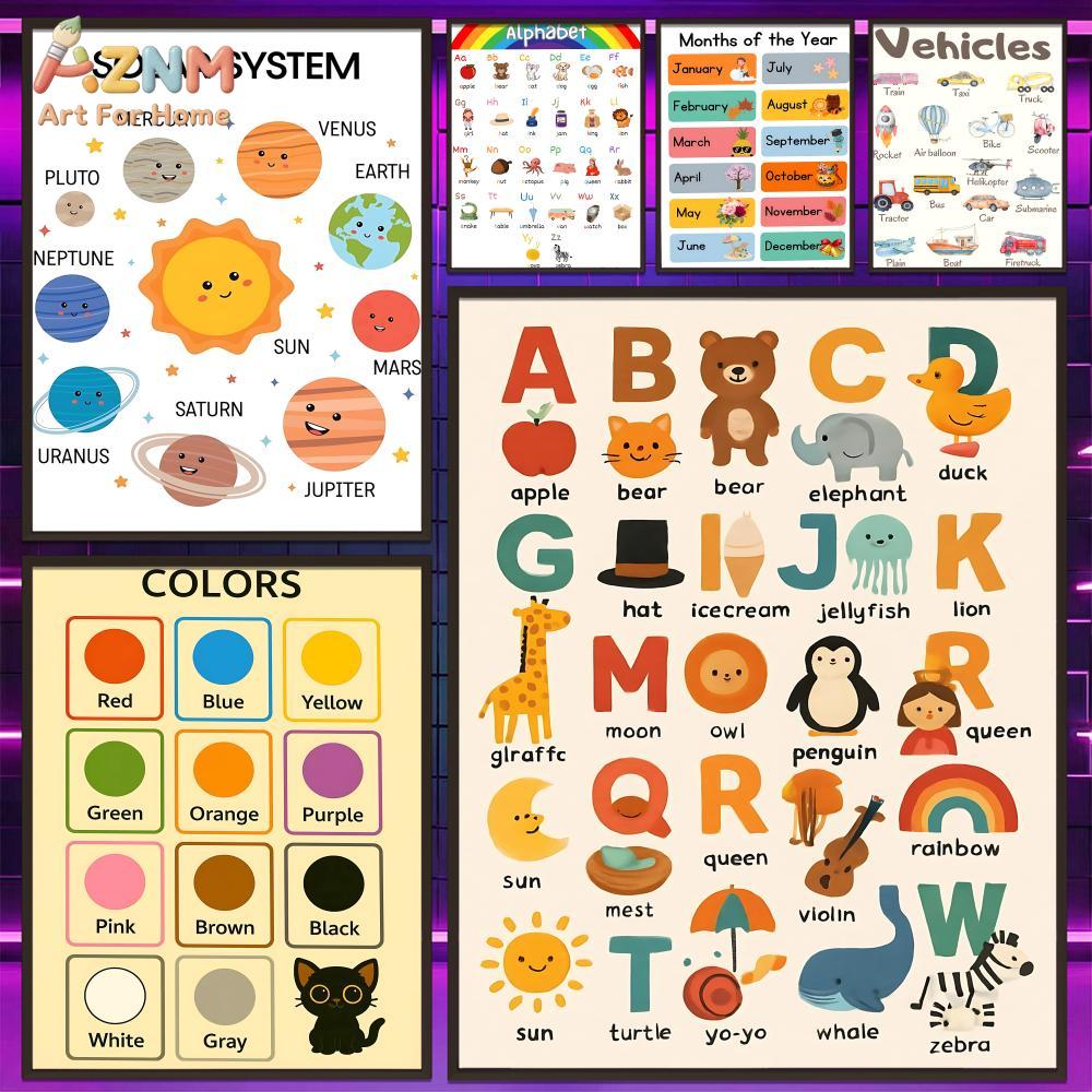 AZNM ภาพพิมพ์ศิลปะบนผืนผ้าใบเพ - Kids No Education บทวิจารณ์และราคา