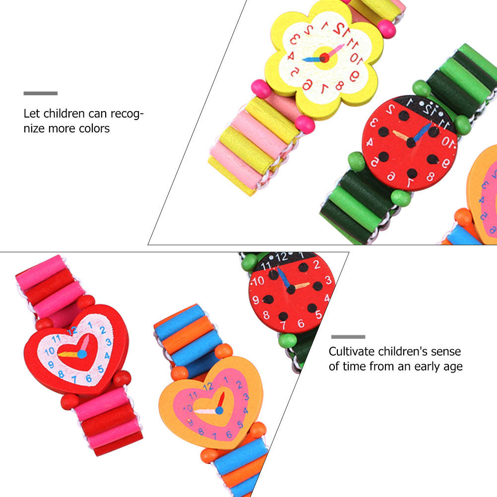 นาฬิกาข้อมือไม้สำหรับเด็ก 5 ชิ - Educational Cartoon For Kids บทวิจารณ์และราคา