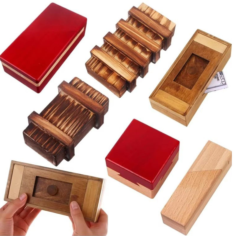 กล่องปริศนาไม้พร้อมช่องเก็บของ - Brain Teaser Cube บทวิจารณ์และราคา